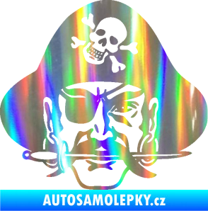 Samolepka Pirát 002 pravá Holografická