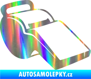 Samolepka Píšťalka 001 pravá Holografická