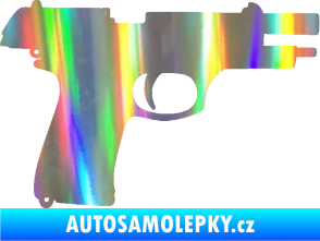 Samolepka Pistole 004 pravá Holografická