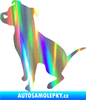 Samolepka Pitbull 005 levá Holografická