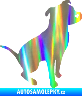 Samolepka Pitbull 005 pravá Holografická