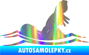 Samolepka Plavání 005 levá Holografická
