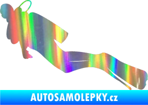 Samolepka Potápěč 005 levá Holografická