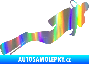 Samolepka Potápěč 005 pravá Holografická