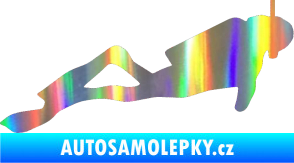 Samolepka Potápěč 009 pravá Holografická