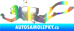 Samolepka Potápěč 011 levá Holografická