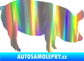 Samolepka Prase 001 pravá Holografická