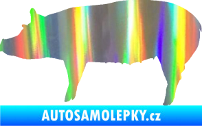 Samolepka Prase 002 levá Holografická