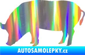 Samolepka Prase 004 levá Holografická