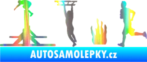 Samolepka Překážkové závody 001 levá OCR Holografická