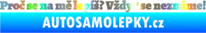 Samolepka Proč se na mě lepíš? Vždyť se neznáme! 002 Holografická