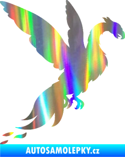 Samolepka Pták Fénix 001 pravá Holografická