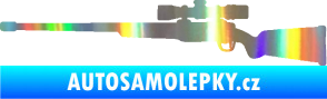 Samolepka Puška 002 levá lovecká Holografická