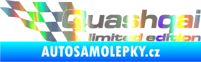 Samolepka Quashqai limited edition levá Holografická