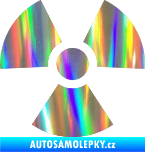 Samolepka Radioactive 001 radiace Holografická