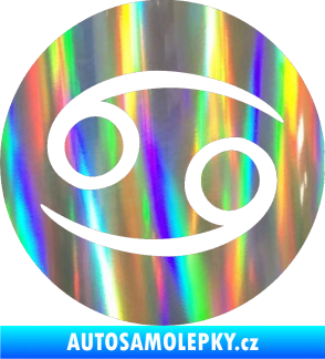Samolepka Rak 001 - horoskop Holografická