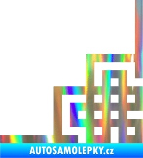 Samolepka Rohová samolepka 001 levá Holografická