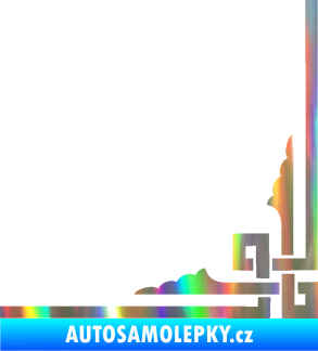 Samolepka Rohová samolepka 003 levá Holografická