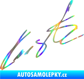 Samolepka Podpis Roman Kresta  Holografická