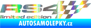 Samolepka RS4 limited edition pravá Holografická