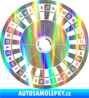 Samolepka Ruleta kolo 001 Holografická