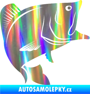 Samolepka Ryba 009 pravá Holografická