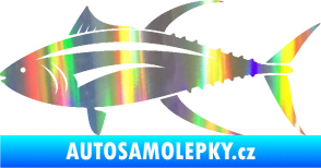 Samolepka Ryba 013 levá tuňák Holografická