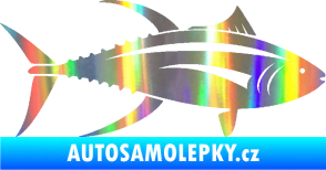 Samolepka Ryba 013 pravá tuňák Holografická
