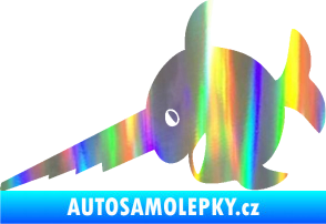 Samolepka Ryba 023 piloun levá Holografická