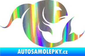 Samolepka Ryby 002 pravá Holografická