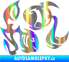 Samolepka Ryby 003 levá Holografická