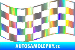 Samolepka Šachovnice 011 Holografická