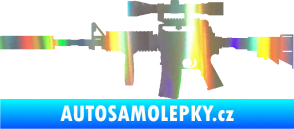 Samolepka Samopal 006 levá Holografická