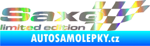 Samolepka Saxo limited edition pravá Holografická