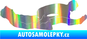 Samolepka Sexy siluety 029 Holografická