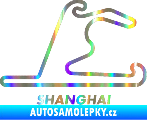 Samolepka Okruh Shanghai Holografická