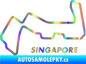 Samolepka Okruh Singapore Holografická
