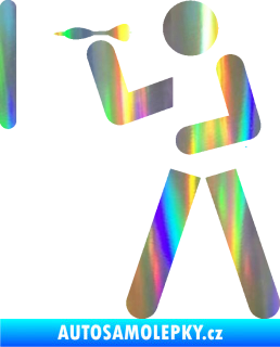 Samolepka Šipky 002 levá ikona hráče Holografická