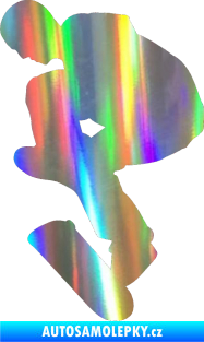 Samolepka Skateboard 002 levá Holografická