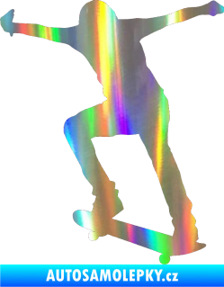 Samolepka Skateboard 006 levá Holografická