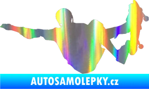 Samolepka Skateboard 007 levá Holografická