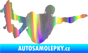 Samolepka Skateboard 007 pravá Holografická