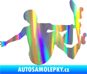 Samolepka Skateboard 008 pravá Holografická