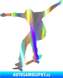 Samolepka Skateboard 011 levá Holografická