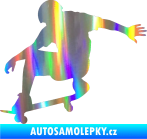 Samolepka Skateboard 012 levá Holografická