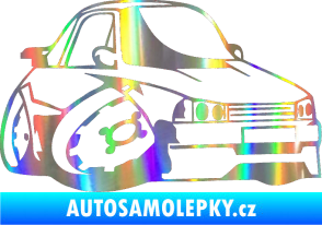 Samolepka Škoda 120 karikatura pravá Holografická