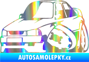Samolepka Škoda 130 karikatura levá Holografická