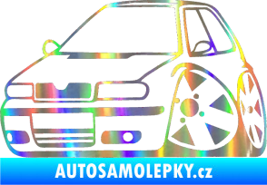 Samolepka Škoda Felicia karikatura levá Holografická