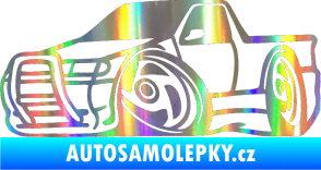 Samolepka Škoda Felicia korba karikatura levá Holografická
