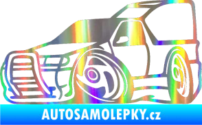 Samolepka Škoda Felicia pickup karikatura levá Holografická